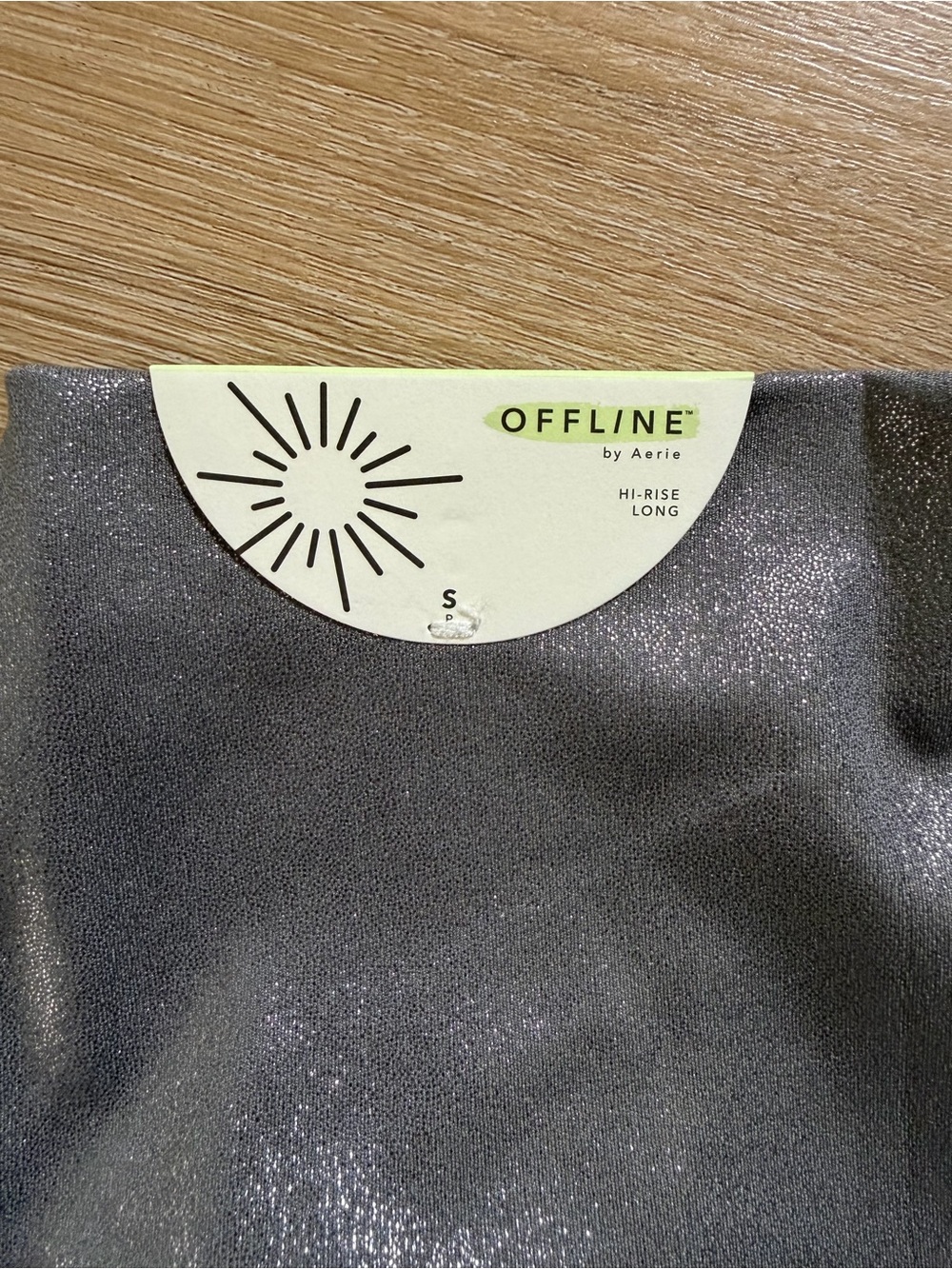 OFFLINE by Aerie Real Me Crossover Shimmer 7/8 Leggings NWT - Picture 9 of 9